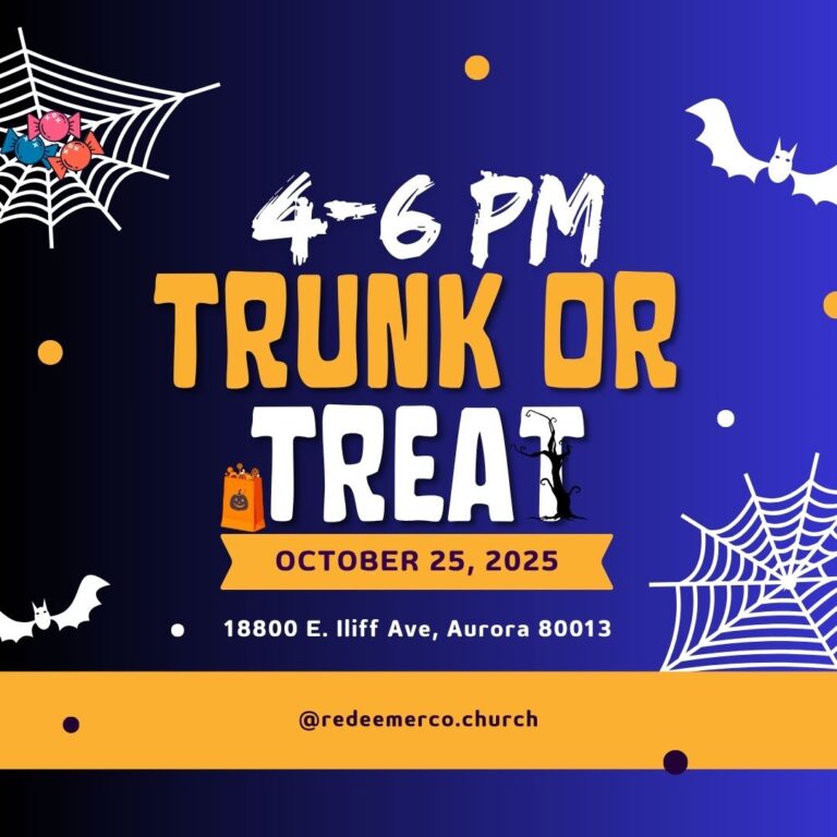 Read more about the article Trunk or Treat 2025 in Aurora, CO | Free Family Event at Redeemer Baptist Church (Oct 25)