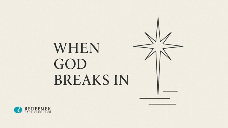 Read more about the article When God Breaks In: A Christmas Meditation