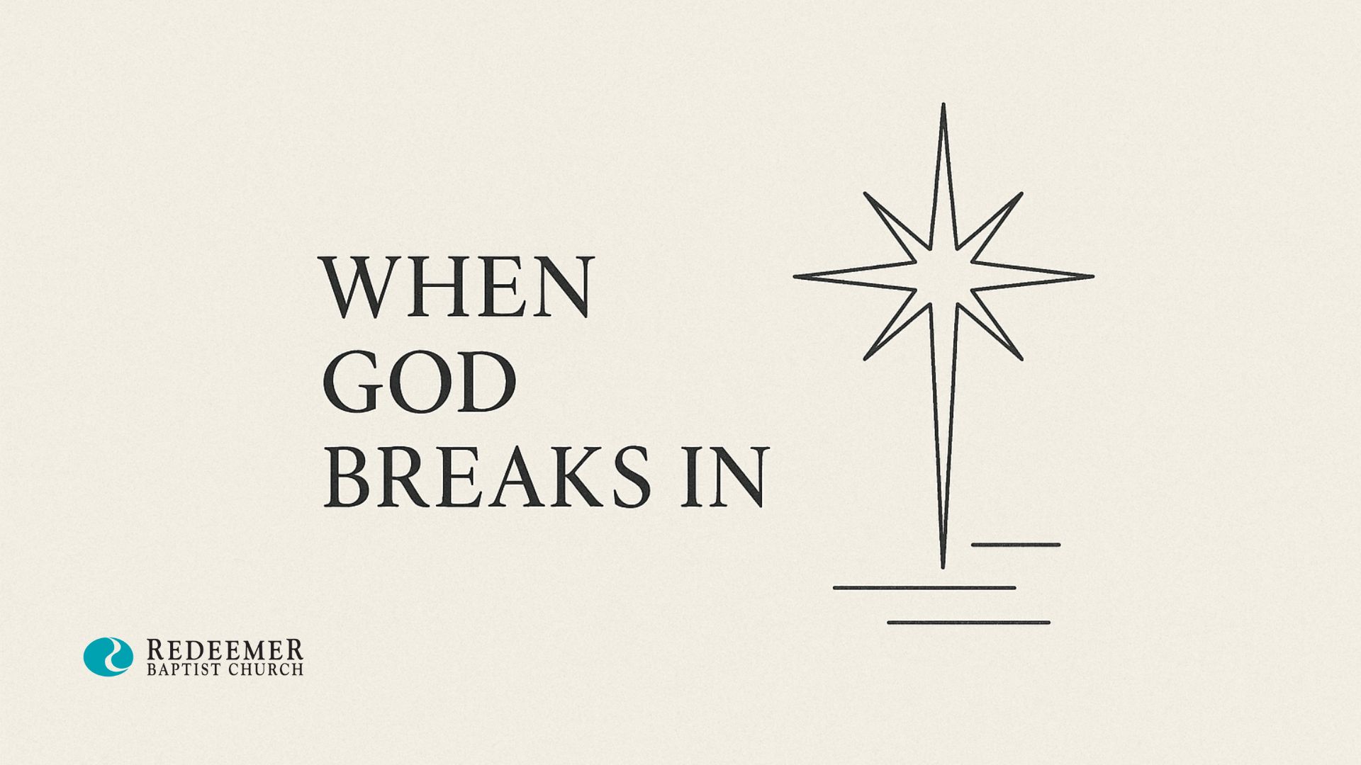 You are currently viewing When God Breaks In: A Christmas Meditation