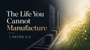 Read more about the article The Life You Cannot Manufacture | 1 Peter 2 Meditation